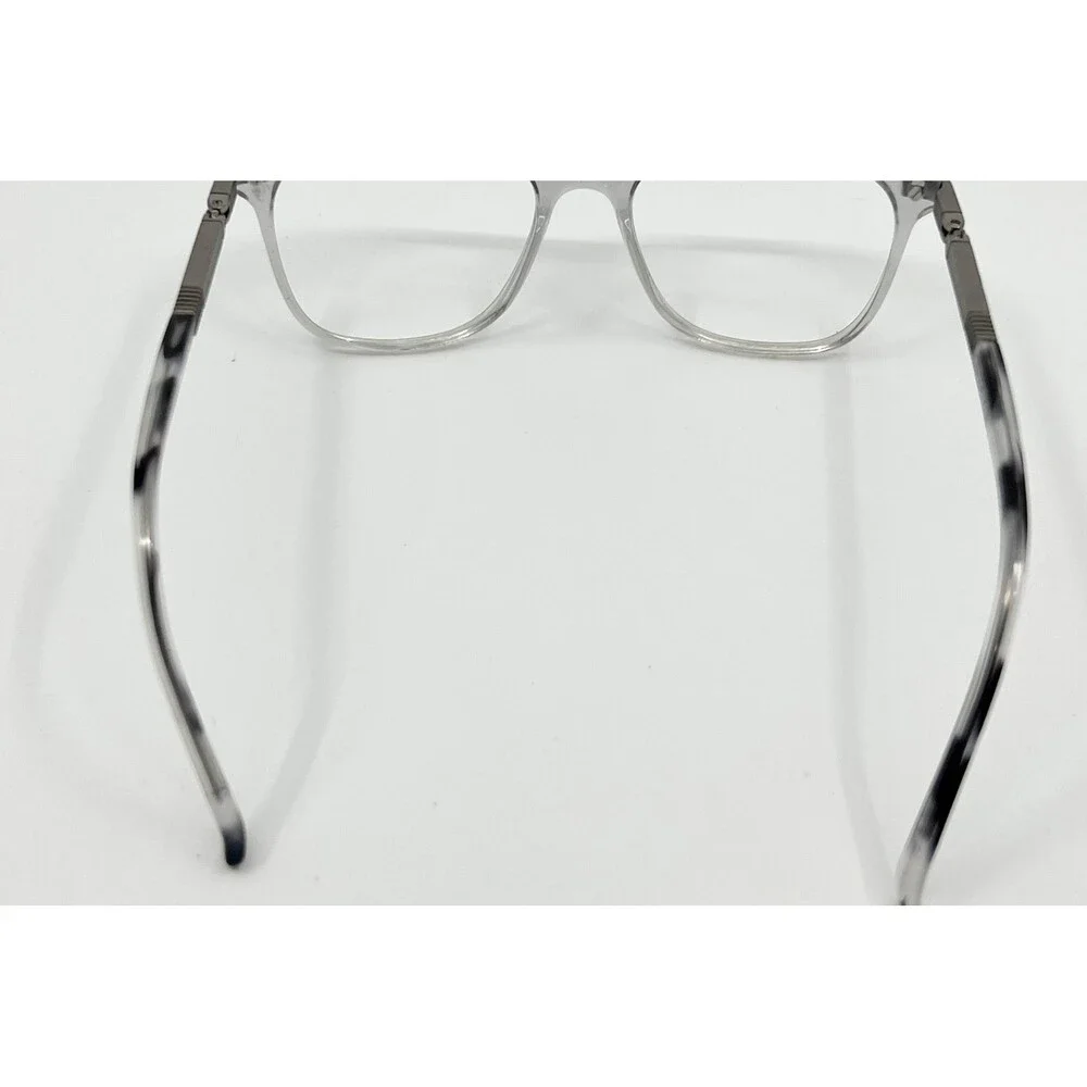 TurboFlex Eyeglasses Frames TF555 Grey Clear Square 48-16-130